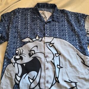 Vintage bulldog button down shirt